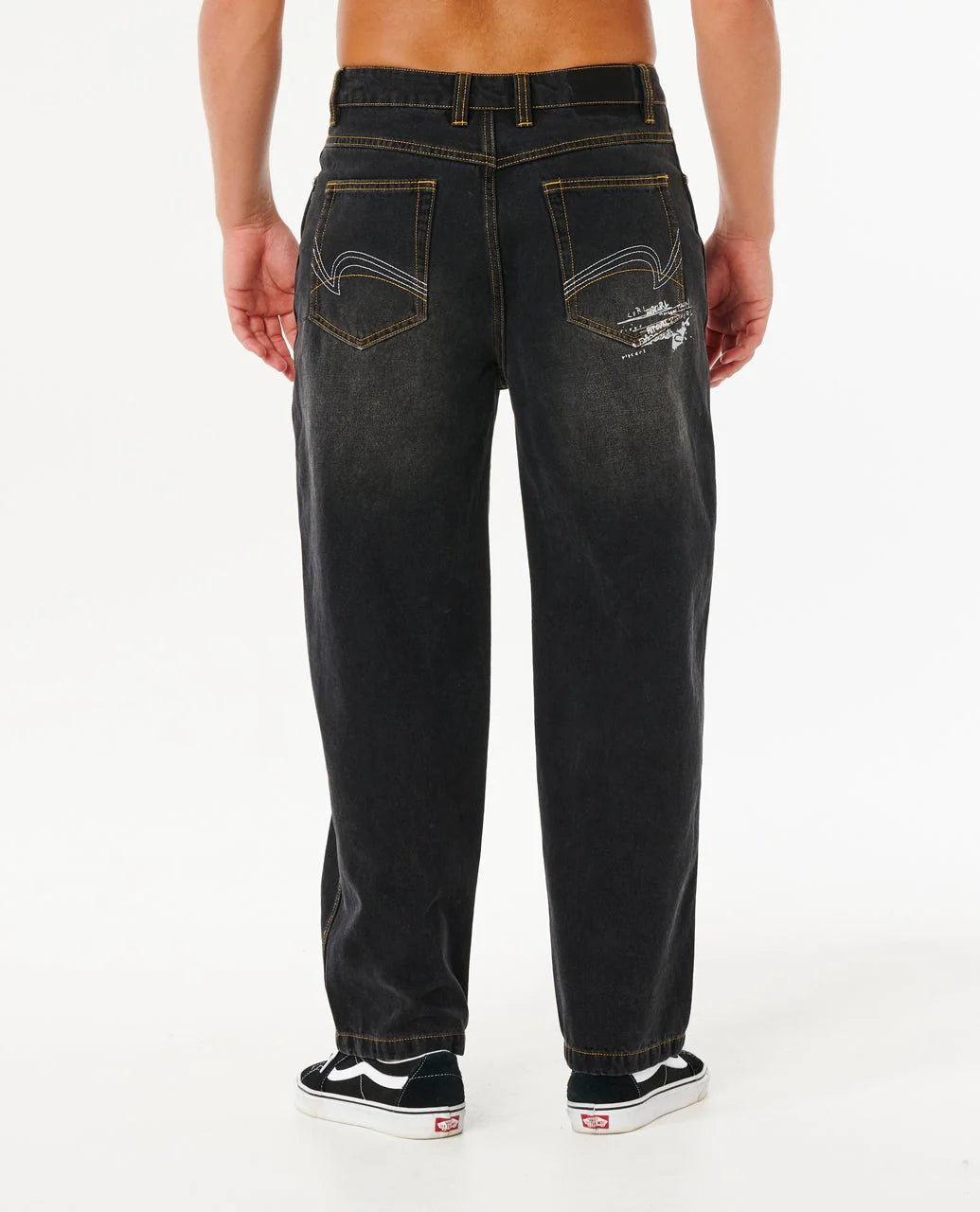 RIP CURL INNER VISIONS DENIM PANT – DARK ACID BLACK