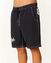 RIP CURL INNER VISIONS VOLLEY BOARDSHORT MENS ELASTIC WAIST SHORT BLACK