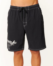 RIP CURL INNER VISIONS VOLLEY BOARDSHORT MENS ELASTIC WAIST SHORT BLACK