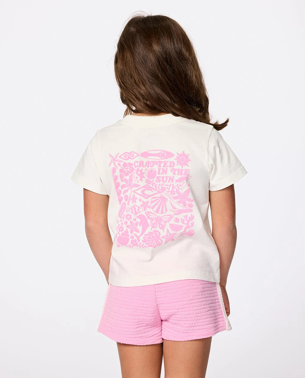 RIP CURL ISLAND RELAXED ART TEE – KIDS – BONE