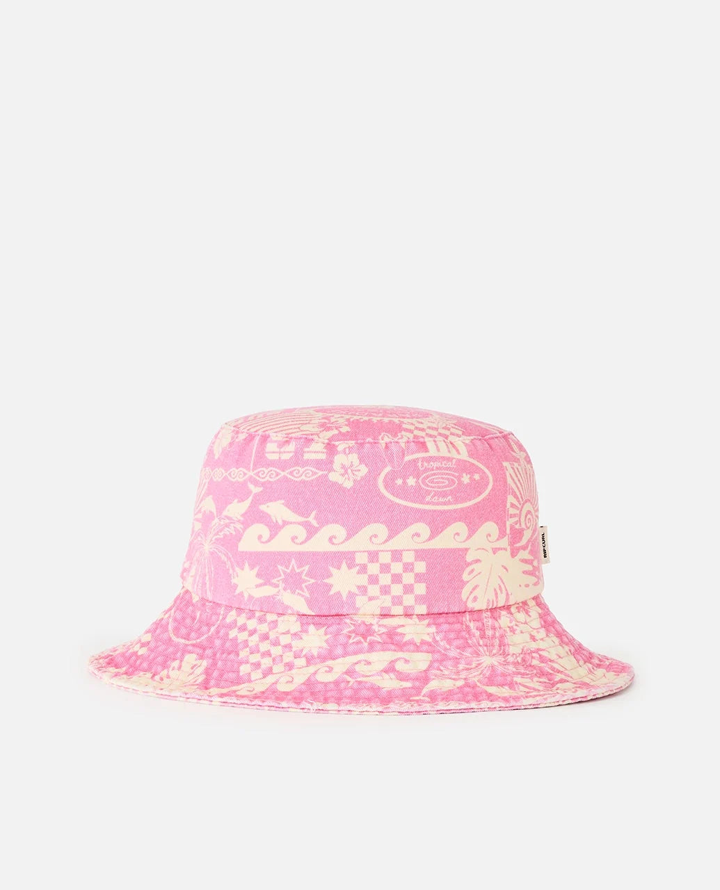 RIP CURL MIXED TWILL BUCKET HAT – KIDS – PINK