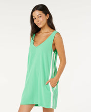 RIP CURL LUXE SURF DRESS – WOMENS SUMMER BEACHWEAR MINI DRESS IN IRISH GREEN