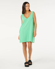 RIP CURL LUXE SURF DRESS – WOMENS SUMMER BEACHWEAR MINI DRESS IN IRISH GREEN