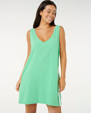RIP CURL LUXE SURF DRESS – WOMENS SUMMER BEACHWEAR MINI DRESS IN IRISH GREEN