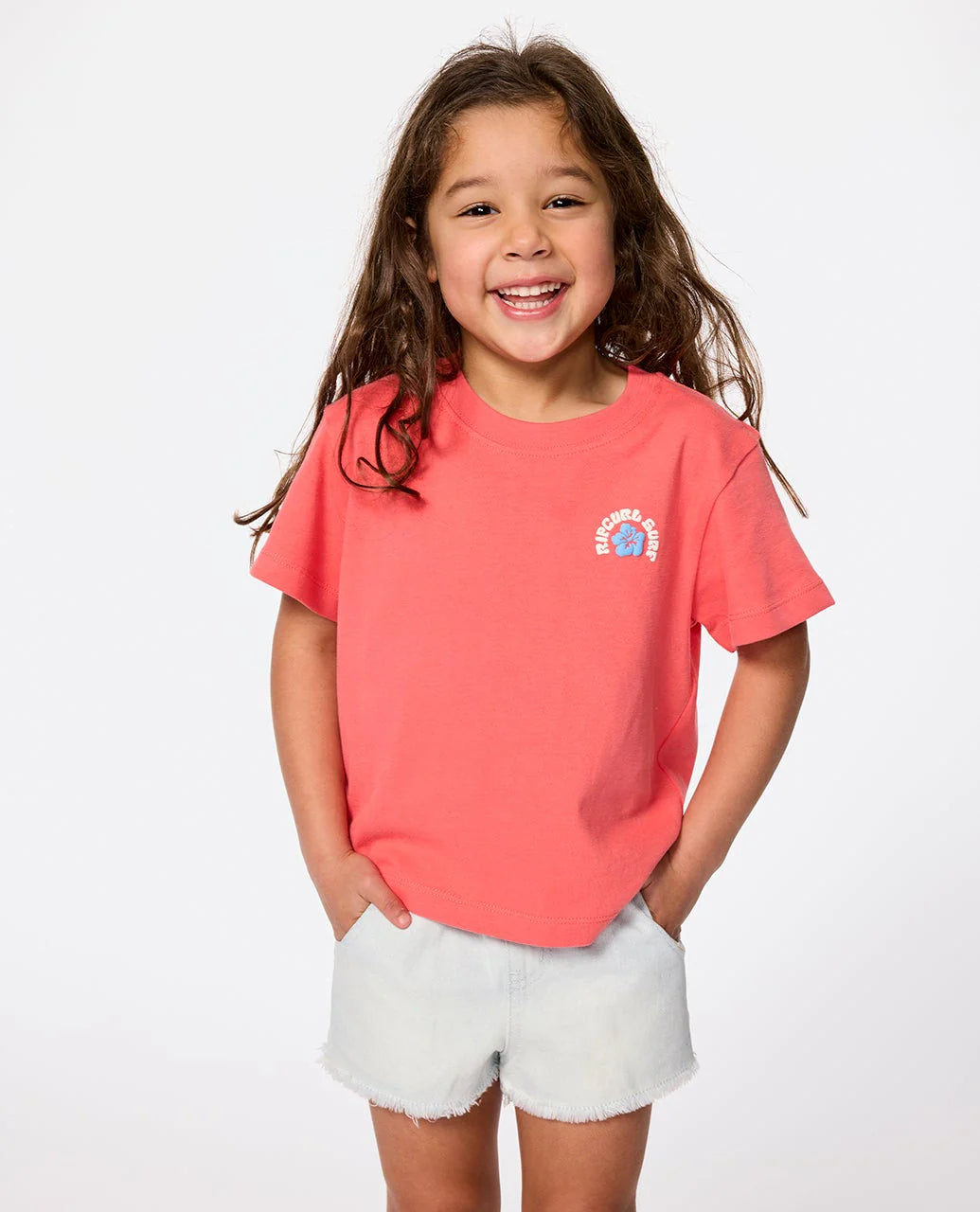 RIP CURL LUXE SURF TEE – KIDS – WATERMELON