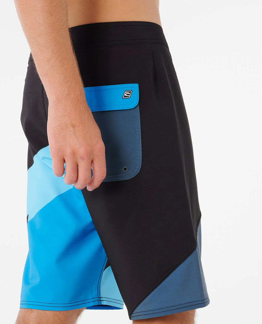 RIP CURL MIRAGE LITTLE MALI 21" BOARDSHORT – MENS PERFORMANCE SURF SHORT IN BLACK BLUE