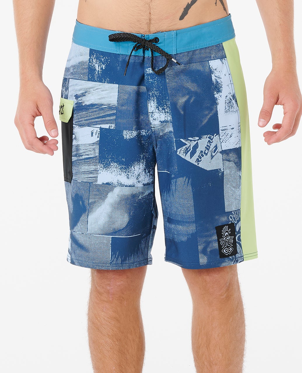 RIP CURL MIRAGE RAW ENERGY 20" BOARDSHORT – PERFORMANCE SURF SHORTS IN BLUE WIND
