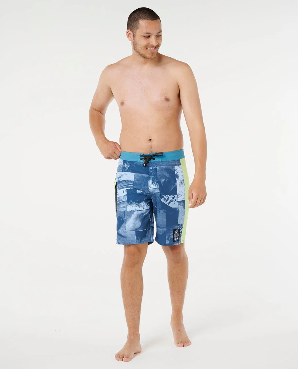 RIP CURL MIRAGE RAW ENERGY 20" BOARDSHORT – PERFORMANCE SURF SHORTS IN BLUE WIND