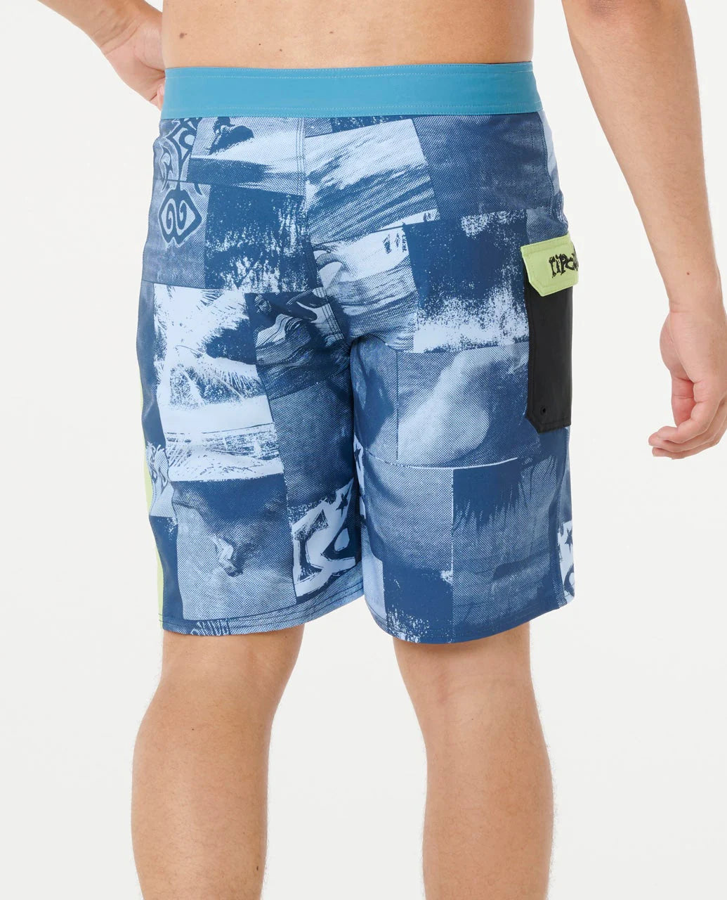 RIP CURL MIRAGE RAW ENERGY 20" BOARDSHORT – PERFORMANCE SURF SHORTS IN BLUE WIND