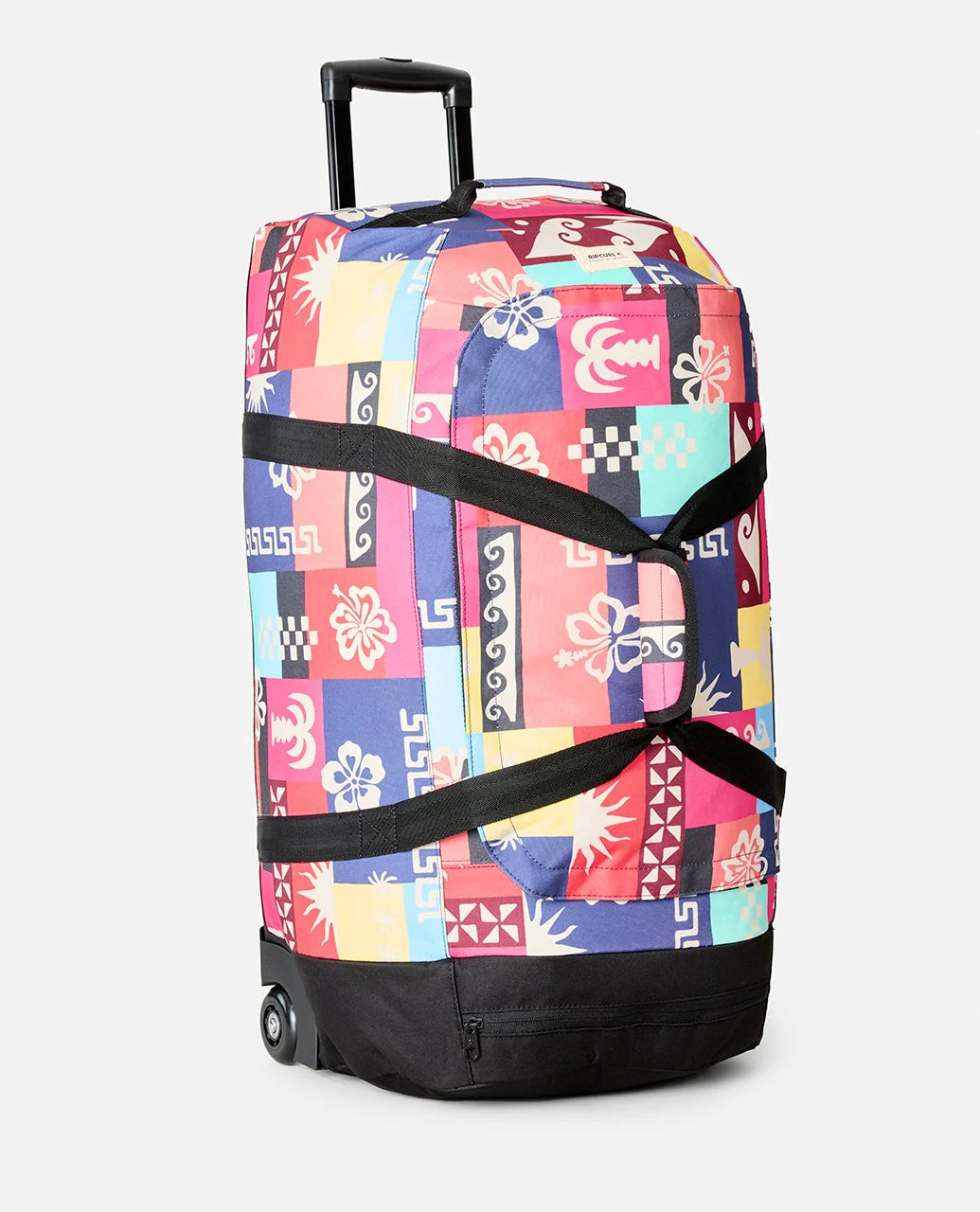 RIP CURL MIXED 80L JUPITER TRAVEL BAG – BLACK / MULTI / PINK
