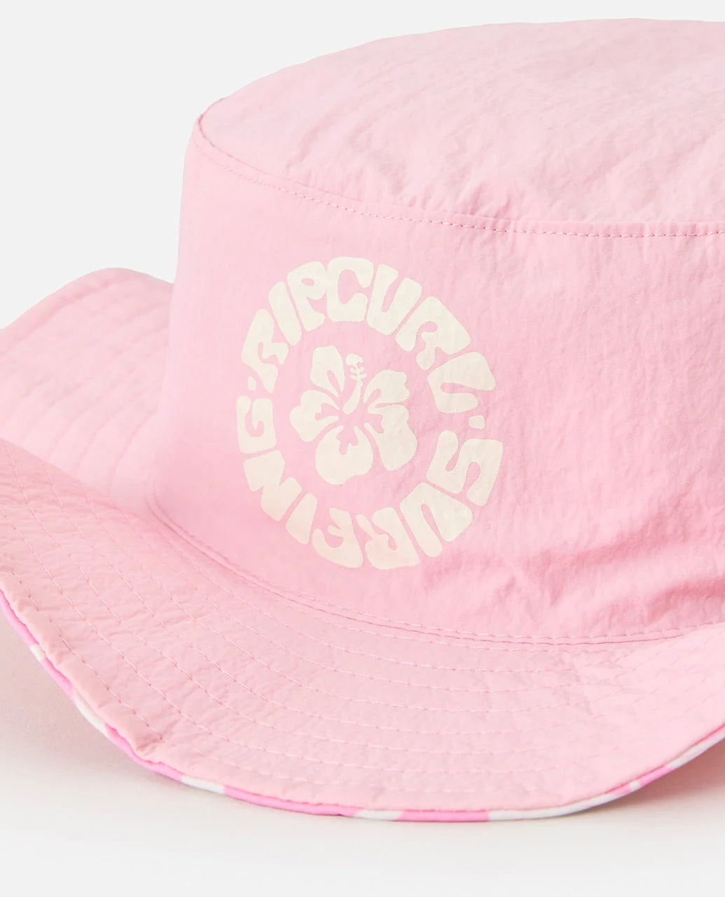 RIP CURL MIXED REVO UPF50 BUCKET HAT - KIDS (PINK)