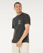 RIP CURL MOD CALI SUNSET TEE MENS CASUAL SURF T-SHIRT – WASHED BLACK