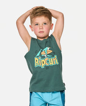RIP CURL PADDLE OUT KIDS TANK - MUTED GREEN