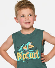 RIP CURL PADDLE OUT KIDS TANK - MUTED GREEN