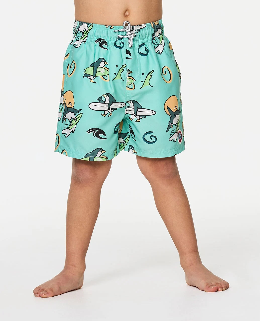 RIP CURL PADDLE OUT KIDS VOLLEY BOARDSHORTS - AQUA