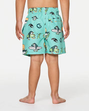 RIP CURL PADDLE OUT KIDS VOLLEY BOARDSHORTS - AQUA