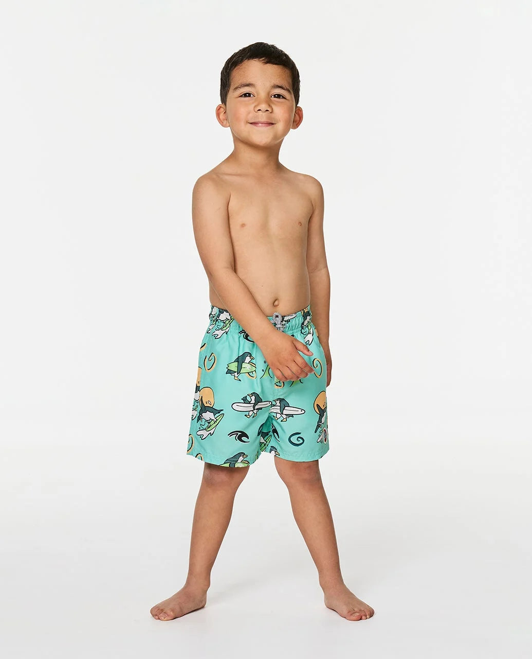 RIP CURL PADDLE OUT KIDS VOLLEY BOARDSHORTS - AQUA