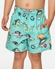 RIP CURL PADDLE OUT KIDS VOLLEY BOARDSHORTS - AQUA