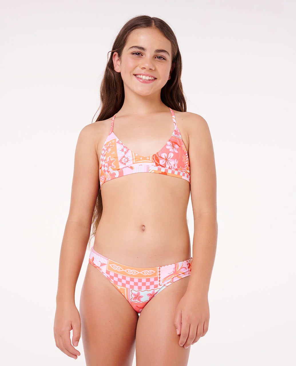 RIP CURL PARADISE CLUB BIKINI KIDS SURF SWIMWEAR TWO PIECE – MULTICO