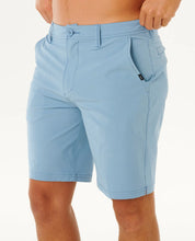 RIP CURL PHASE NINETEEN 19 INCH BOARDWALK MENS HYBRID SHORT FADED DENIM