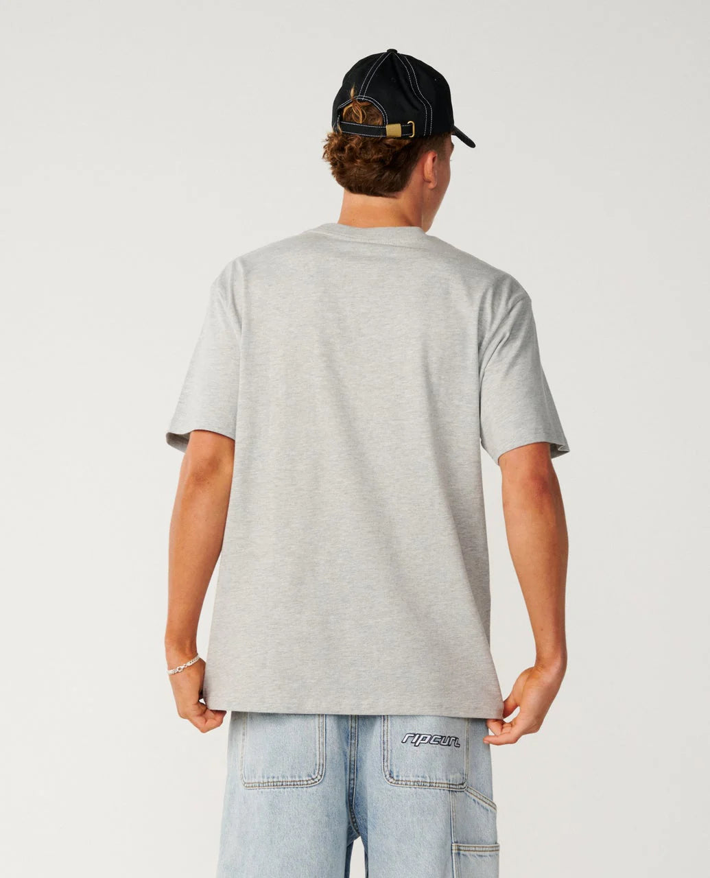 RIP CURL PILL ICON LOOSE TEE – GREY MARLE