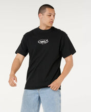 RIP CURL RIP SCRIPT TEE MENS CASUAL SURF LOGO T-SHIRT – BLACK