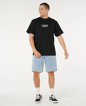 RIP CURL RIP SCRIPT TEE MENS CASUAL SURF LOGO T-SHIRT – BLACK