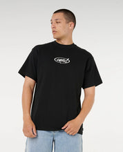 RIP CURL RIP SCRIPT TEE MENS CASUAL SURF LOGO T-SHIRT – BLACK