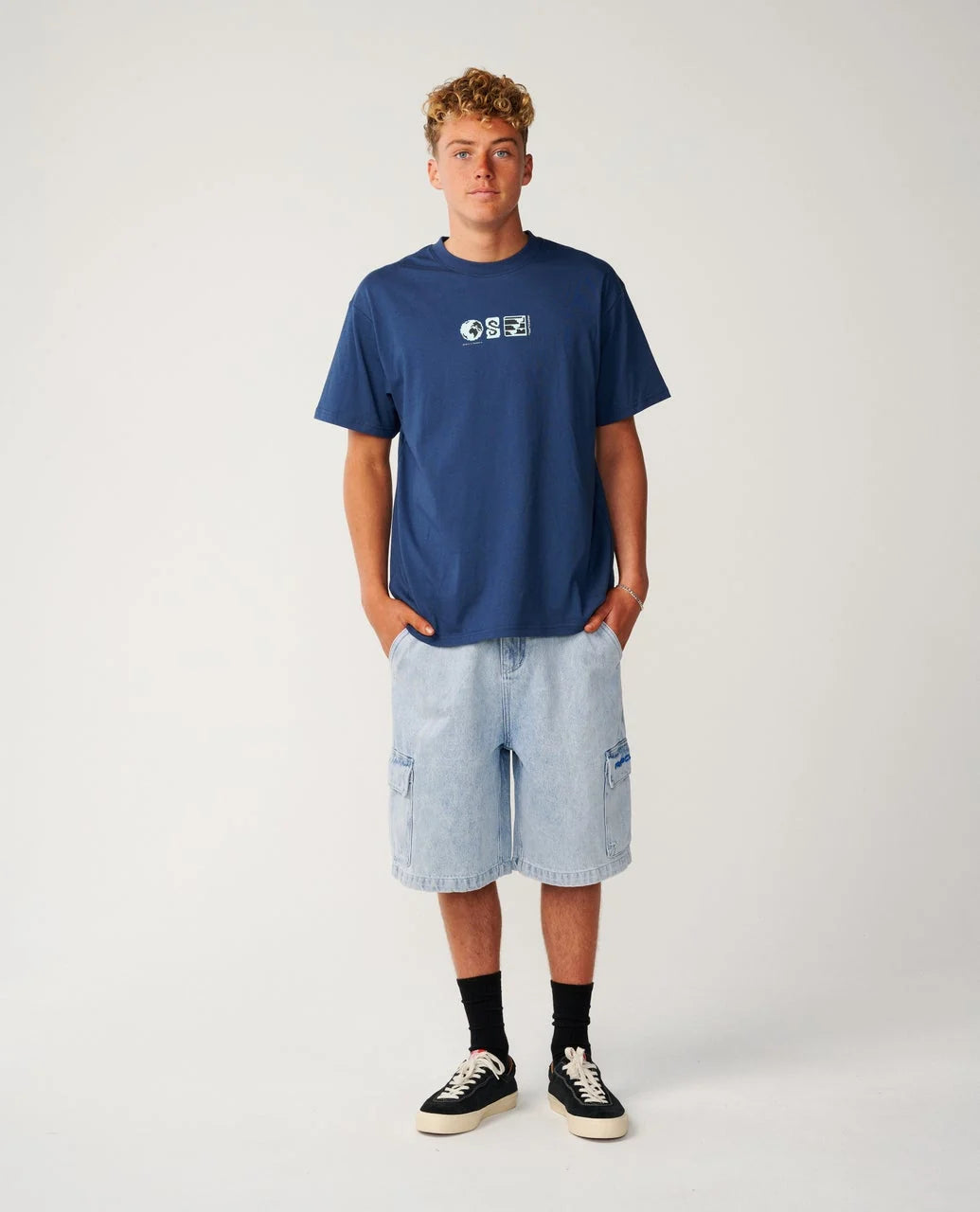RIP CURL SEARCH SERIES VC DIGICON LOOSE TEE – LIGHT NAVY