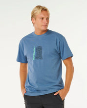 RIP CURL SEARCH SUNDIAL LOOSE T-SHIRT MENS OVERSIZED SURF TEE RELAXED FIT BLUEFIN