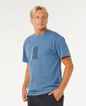 RIP CURL SEARCH SUNDIAL LOOSE T-SHIRT MENS OVERSIZED SURF TEE RELAXED FIT BLUEFIN