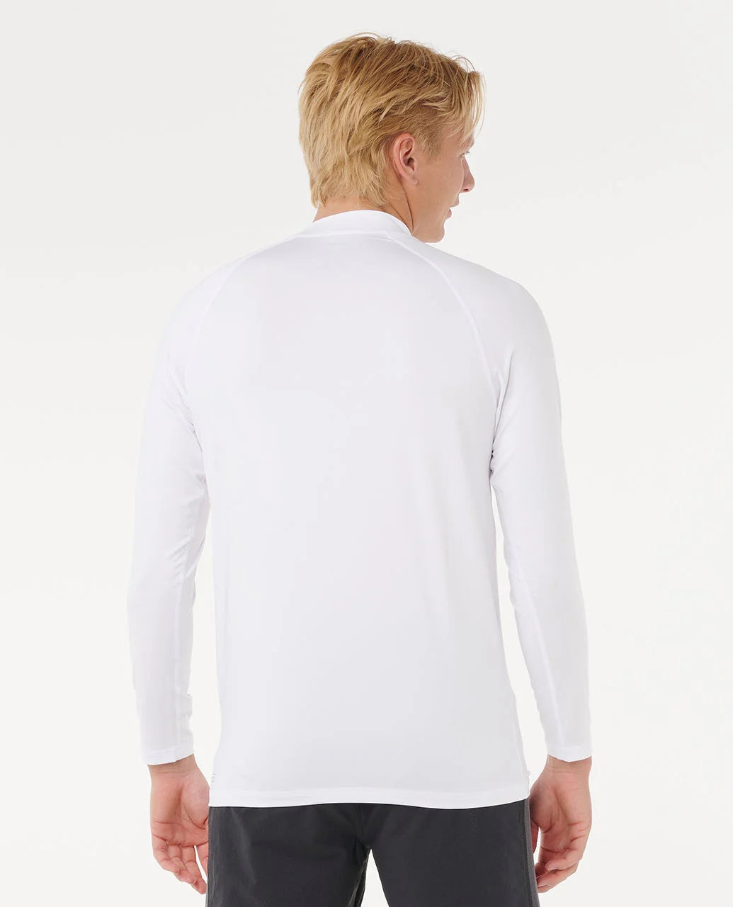 RIP CURL STAPLER UPF50 LONG SLEEVE RASH VEST MENS SURF SHIRT WHITE