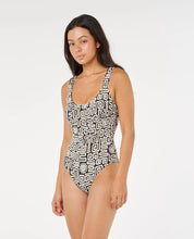 RIP CURL SUNSET JACQUARD ONE PIECE – WOMENS TEXTURED SWIMSUIT IN BLACK