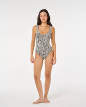 RIP CURL SUNSET JACQUARD ONE PIECE – WOMENS TEXTURED SWIMSUIT IN BLACK