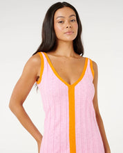 RIP CURL SUNSET LUAU KNIT DRESS WOMENS CASUAL SUMMER DRESS – PINK