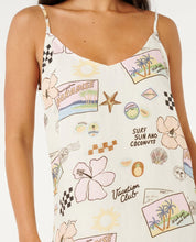 RIP CURL SUNSET LUAU MINI DRESS WOMENS CASUAL SUMMER DRESS – OFF WHITE