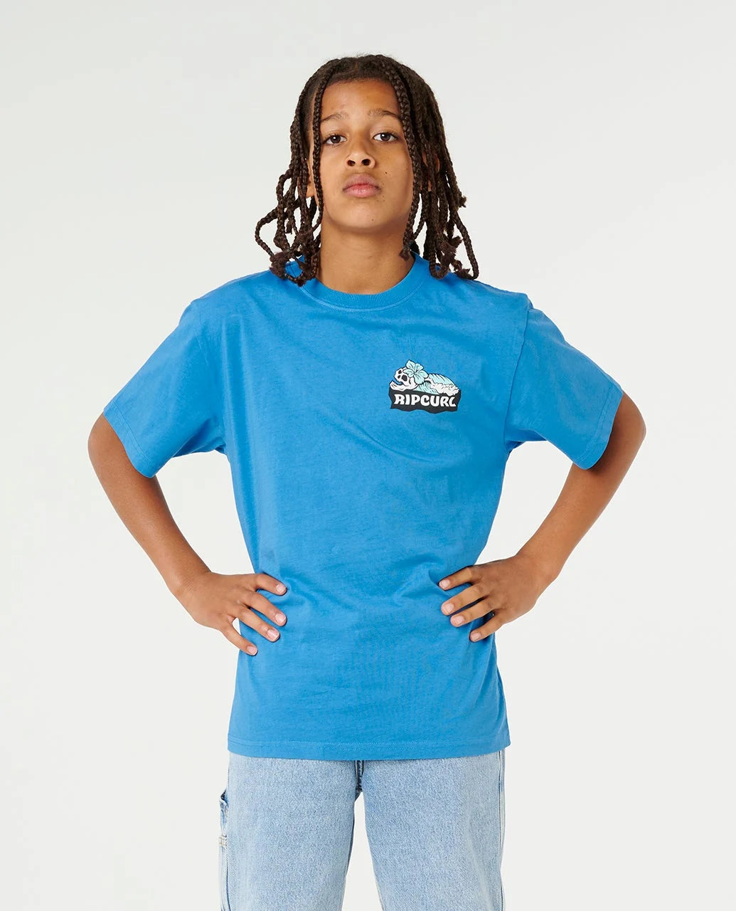 RIP CURL SUNSET SESH ART TEE - KIDS – ROYAL BLUE