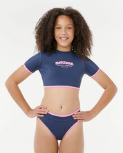 RIP CURL SURF PUFF BIKINI – KIDS – NAVY FULL COVERAGE TWO-PIECE SWIM SET
