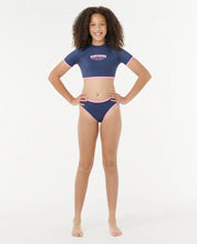 RIP CURL SURF PUFF BIKINI – KIDS – NAVY FULL COVERAGE TWO-PIECE SWIM SET