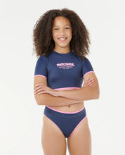 RIP CURL SURF PUFF BIKINI – KIDS – NAVY FULL COVERAGE TWO-PIECE SWIM SET