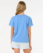 RIP CURL SURF PUFF RELAXED TEE – KIDS – BLUE