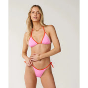 RIP CURL SURF PUFF SLIDING TRIANGLE BIKINI TOP WOMENS SWIMWEAR – ORANGE