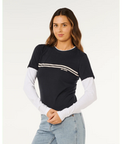 RIP CURL SURF REVIVAL LAYERED LS TEE –  DARK NAVY