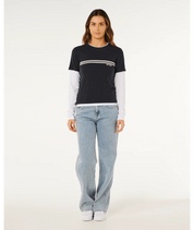 RIP CURL SURF REVIVAL LAYERED LS TEE –  DARK NAVY