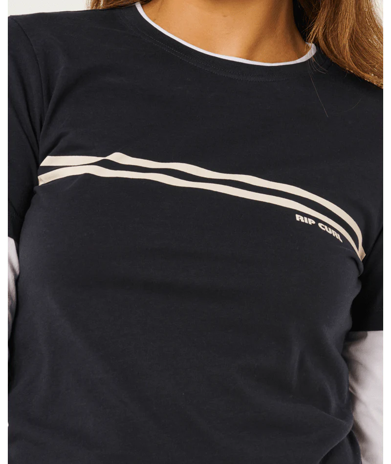 RIP CURL SURF REVIVAL LAYERED LS TEE –  DARK NAVY