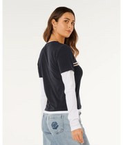 RIP CURL SURF REVIVAL LAYERED LS TEE –  DARK NAVY