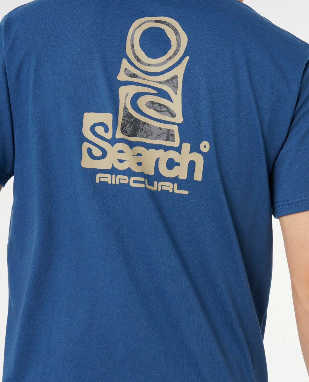 RIP CURL VAPORCOOL SEARCH STACK TEE MENS PERFORMANCE SURF T-SHIRT – LIGHT NAVY