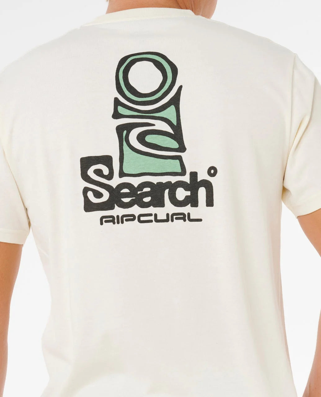 RIP CURL VAPORCOOL SEARCH STACK T-SHIRT MENS PERFORMANCE SURF TEE BONE