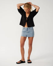 RIP CURL VIBE SURF TIE FRONT TOP – BLACK