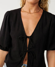 RIP CURL VIBE SURF TIE FRONT TOP – BLACK